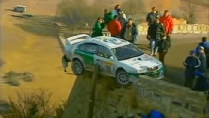 Rajd Monte Carlo 2002 - Roman Kresta crash