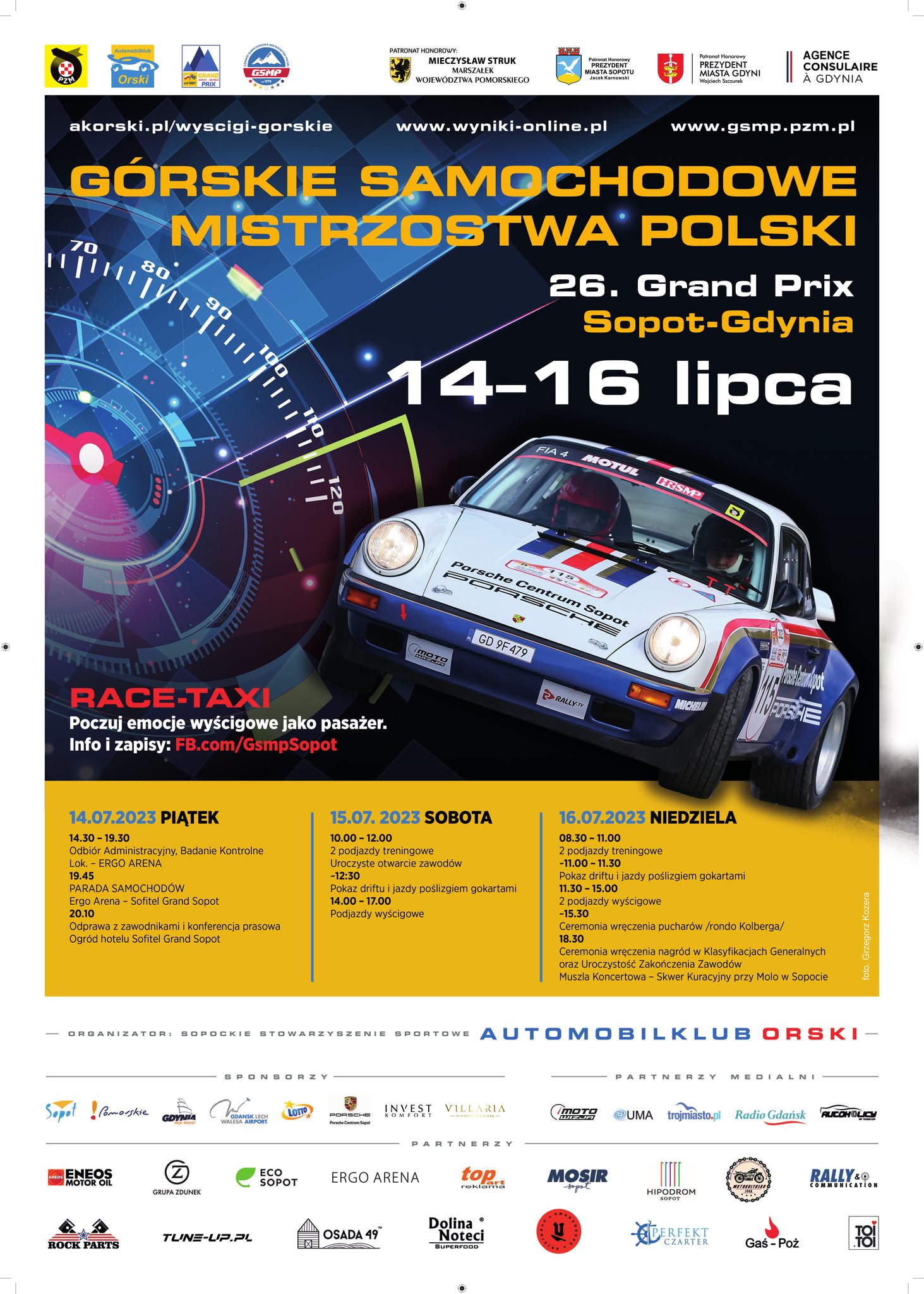 GSMP Sopot 2023 - plakat harmonogram