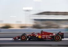 Sainz Bahrain test F1 2024 SF-24 car